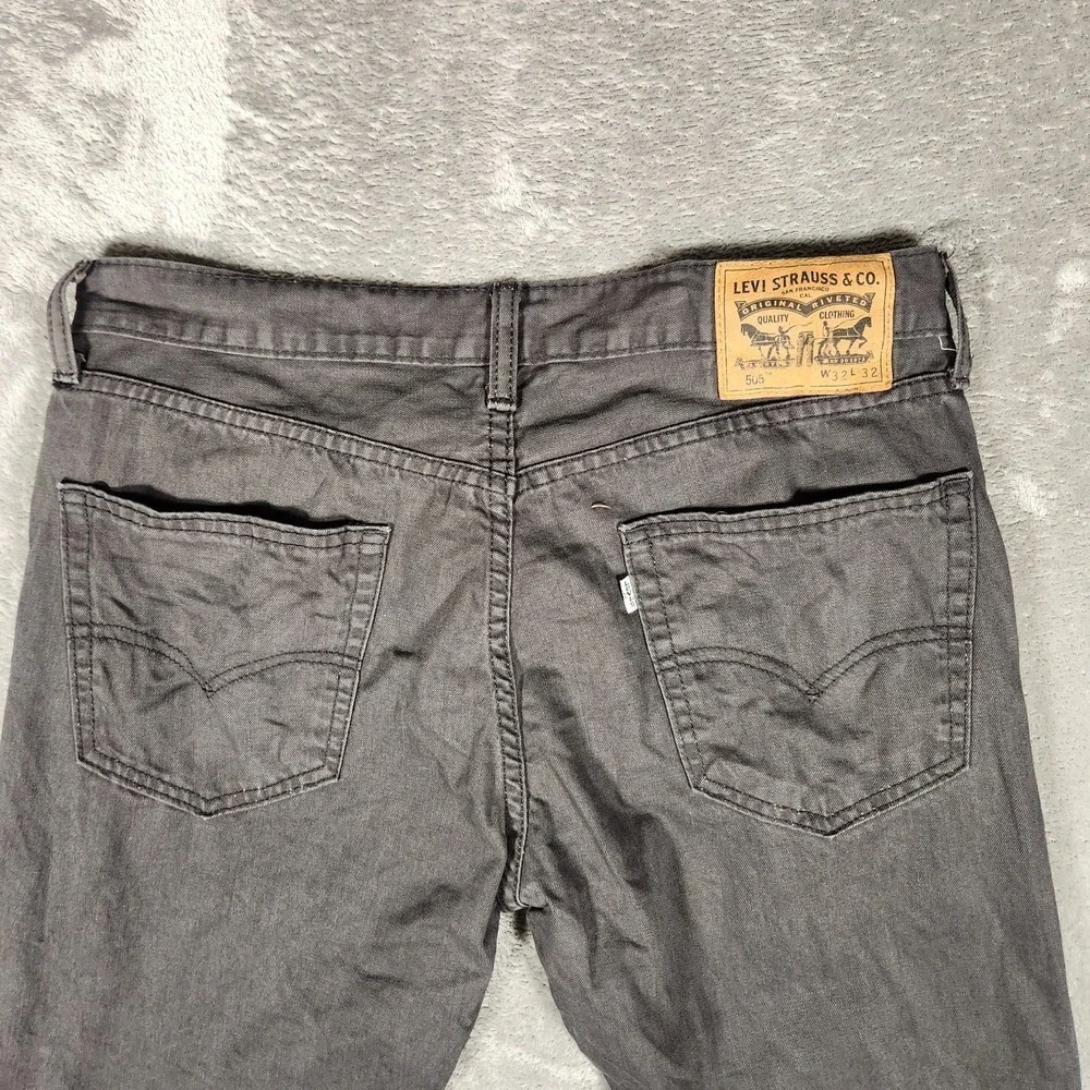 Levi's‎ 505 Jeans Men's 32X31 (Tag 32X32) Black Y2K 90s Straight